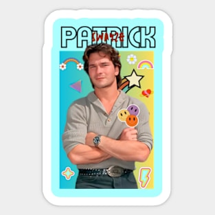 patrick swayze 90s style retro vintage 80s gifts Sticker